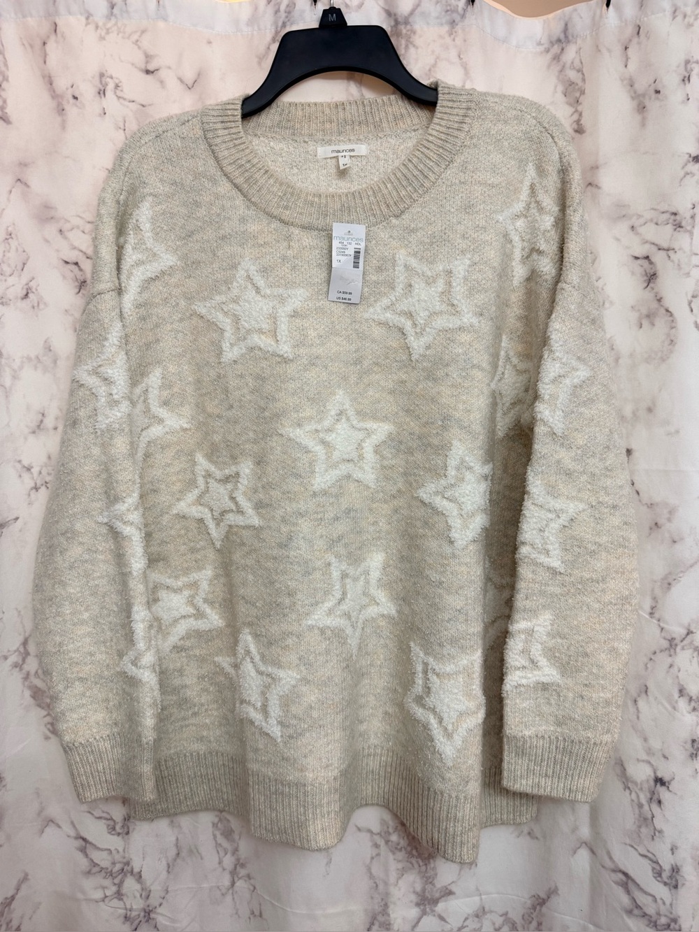 Maurice’s Star Knit Sweater - Cream